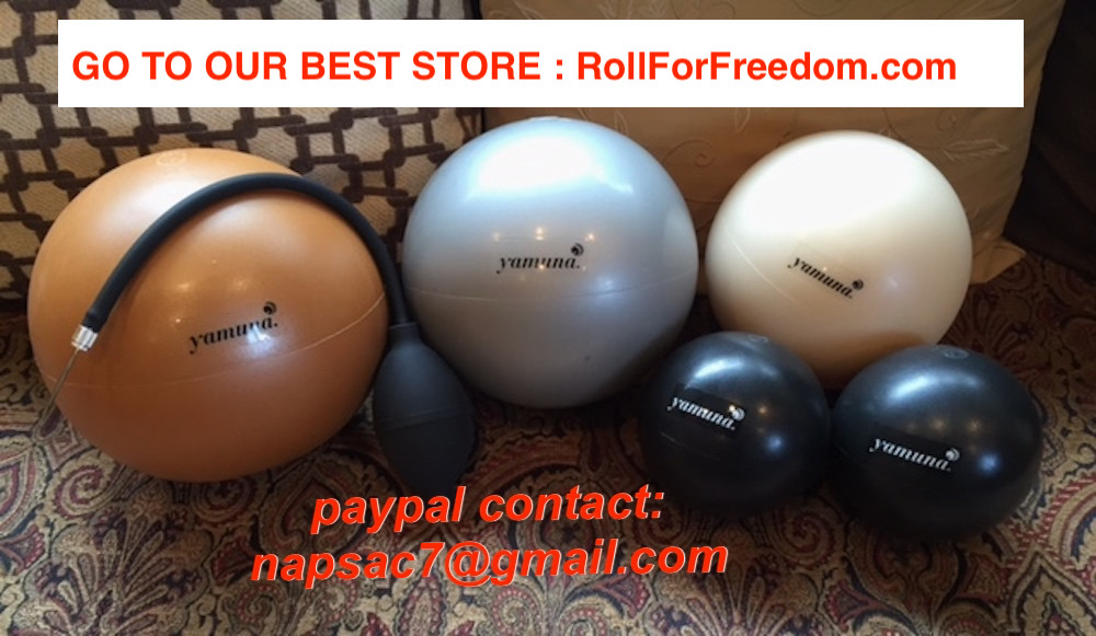 ENTRENAMIENTO DE RESISTENCIA Yamuna Body Rolling Balls con bomba MEJOR ASISTENCIA FÍSICA