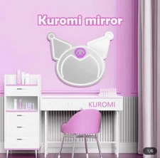 Kuromi Neon Light Acrylic Mirror Reflective Room Decoration Sanrio