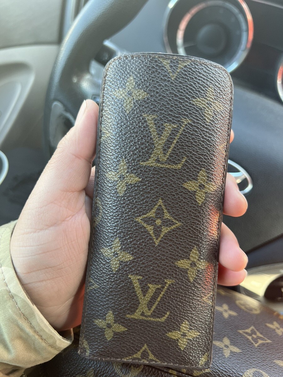 LOUIS VUITTON Glasses Case Monogram PVC Reza- Used Authentic | eBay