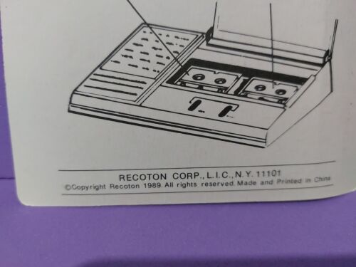 Vintage 1989 Answering Machine Micro Cassettes 60 Minute 2 Pack Recoton New NOS - Picture 3 of 4