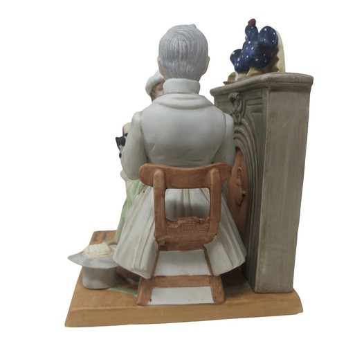 Figura Norman Rockwell "Gaily Sharing Vintage Times" Danbury Como Nueva #531 - Imagen 7 de 14