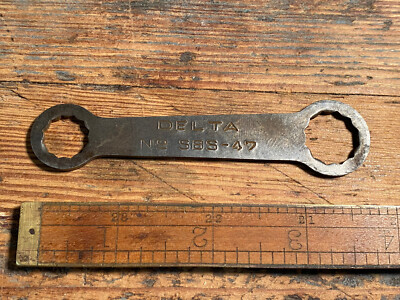 Vintage Delta Rockwell SBS-47 Shaper Wrench for Delta Light Duty 5/16'' Spindles