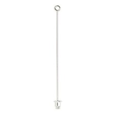 Wholesale 50 Silver Plated Stick Pins Loop and Clutch Lapel Brooch Findings