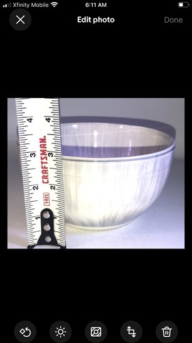Royal Norfolk Grey/White Striped 5.5”Cereal/Soup/Ice Cream/Salad Bowl-NEW-SHIP24 - Picture 9 of 11