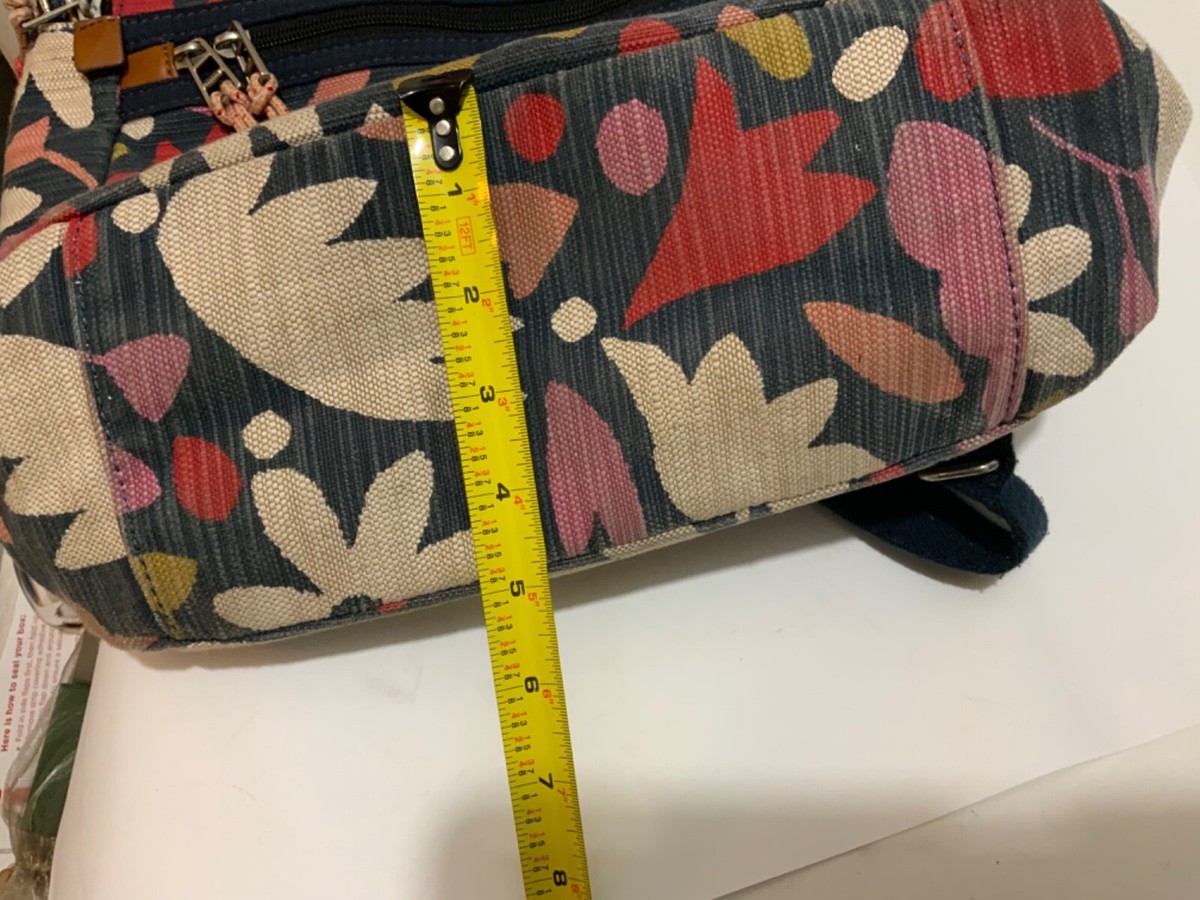 Fossil Blake Abstract Floral backpack multicolor Vivid Floral Art Pattern All Over Print Laptop Backpack  main image 2