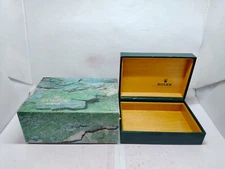 VINTAGE GENUINE ROLEX Watch box case 68.00.71 wood leather no inner 231105007yS