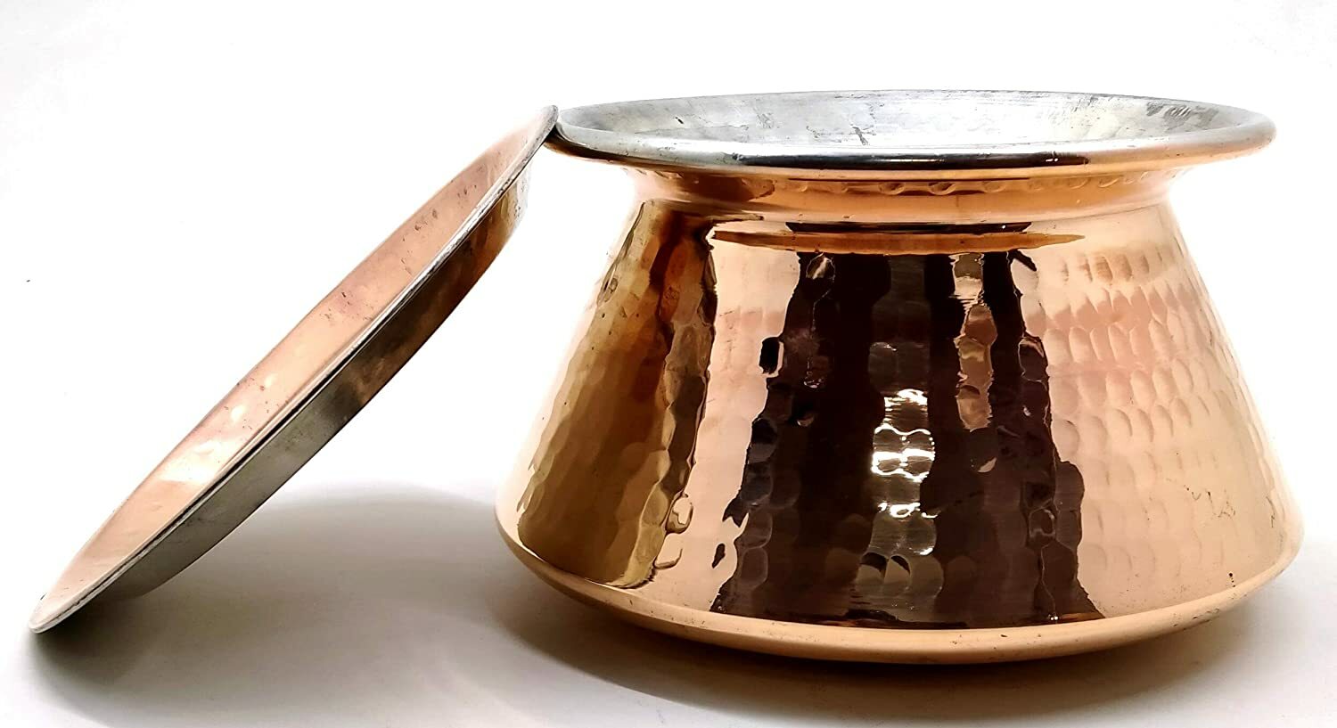 Copper JOINTLESS BIRYANI Handi DEGRA 5 Liter Cooking Pot With LID copper-jointless-biryani-handi-degra-5-liter-cooking-pot-with-lid