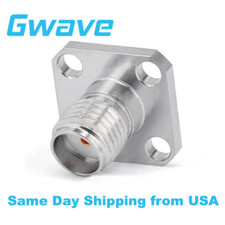 SMA Female Connector, 4 Hole Flange,Acceptable Pin Diameter 0.38mm, DC - 26.5GHz