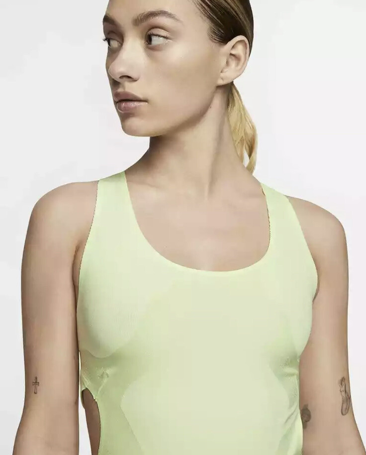 Nike Women's City Ready Run Gym Running Body Suit Volt Green Size XL  CQ4331-701