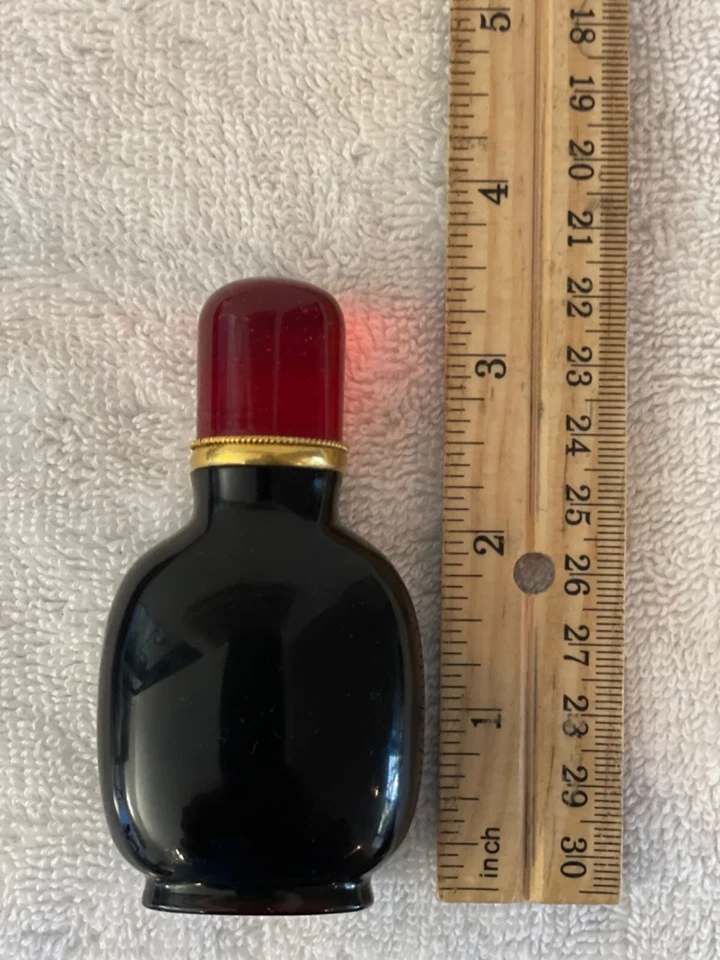 Antigua botella de tabaco de jade negro de la dinastía Qing china Foto 2 de 4