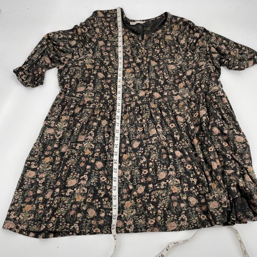 Peruvian Connection Black Floral Dress Womens Plus Size XXL Pima Cotton Modal - Picture 6 of 7