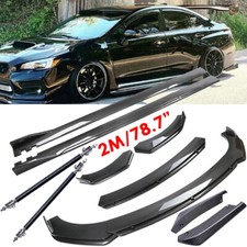 Front Bumper Lip Rear Splitter Spoiler Side Skirt Carbon For Subaru Wrx Front Bumper Lip Rear Splitter Spoiler Side Skirt Carbon For Subaru Wrx