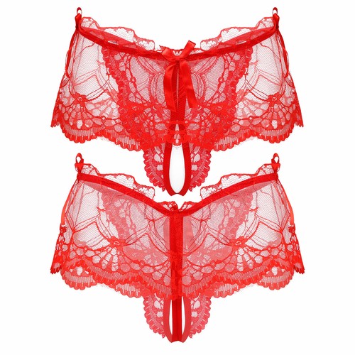Freebily Men's Crotch-less Underpants Sissy Underwear See-Through Mesh AU - Picture 172 of 198