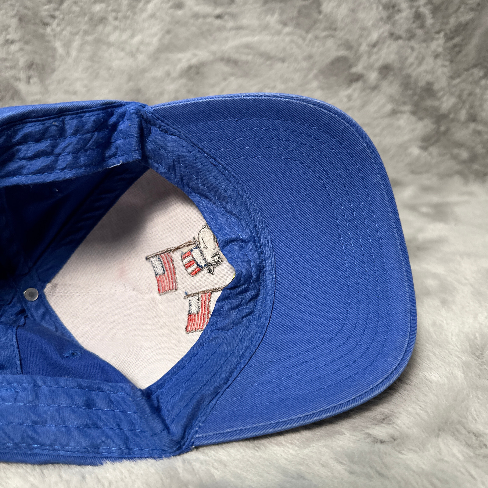 Peanuts Hat Blue Snapback Adjustable Americana Sn… - image 7