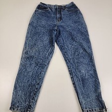 Vtg Woman's International Stefano 80's Acid Wash Highwaisted Mom Jeans sz 12 P