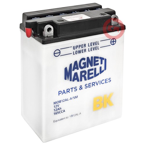 BATTERIA Magneti Marelli YB12AL-A2 12AH YAMAHA FZR (3RG/3RH/3HE) 600 1991-1993 - Picture 2 of 3