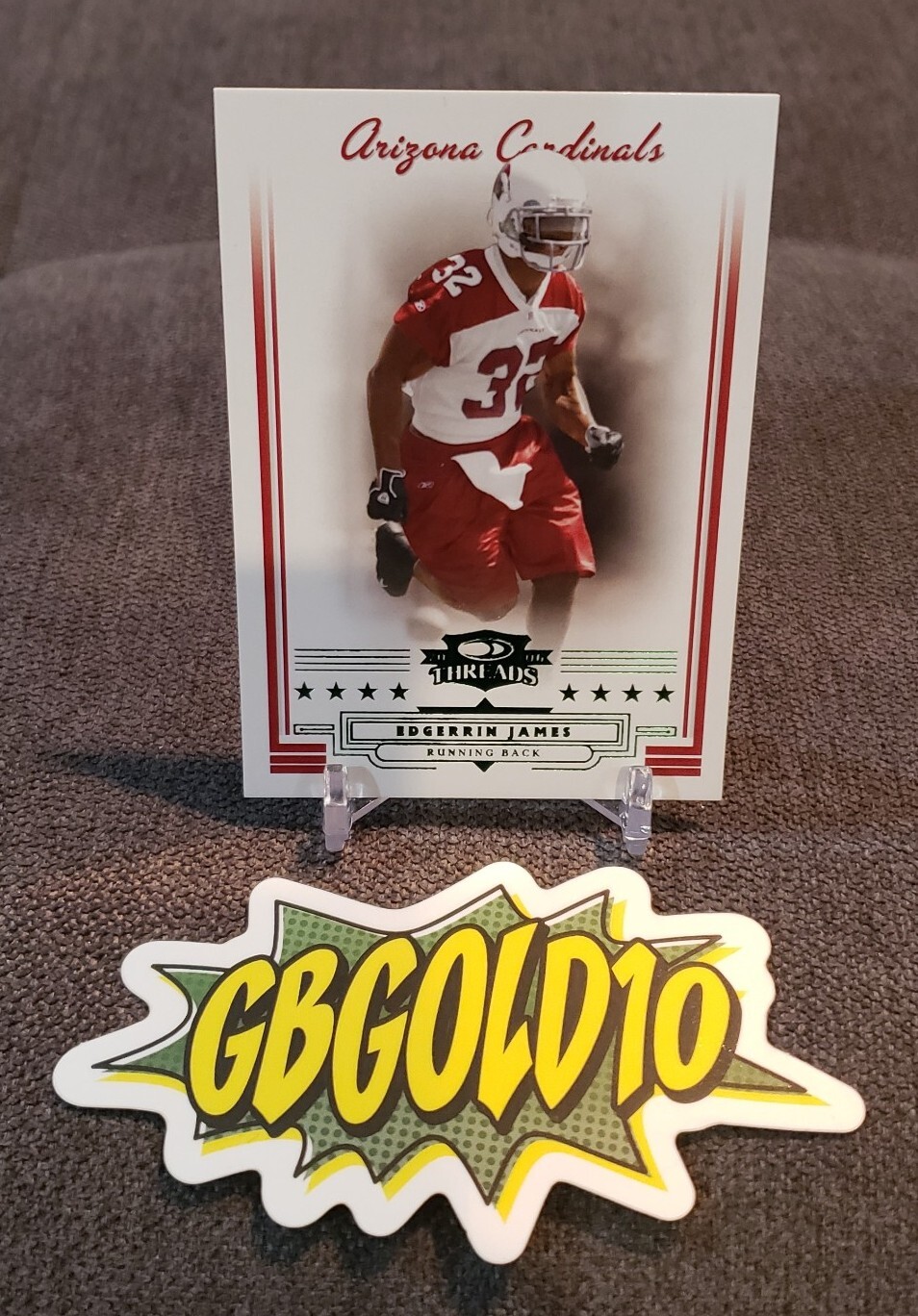 2006 Donruss Threads Football Card #49 Edgerrin James /100 Cardinals Colts