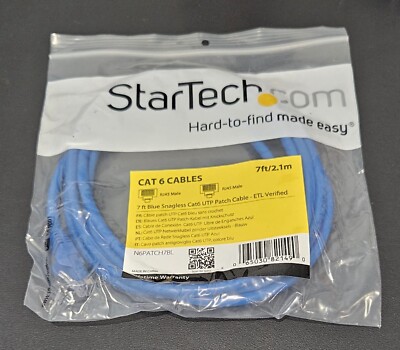 N6PATCH7BL - Startech 7ft Blue Snagless Cat6 UTP Patch Cable - ETL Verified