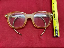 Sellstrom 677 Tan Plastic Frame Safety Googles 6.00C  Sel Hard Lens VINTAGE!