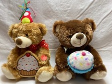 3 SOFT PLUSH TEDDY BEAR FAMILY COLLECTION SET OF THREE ~ 4-1//2/" 12/" 8-1//2/"