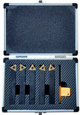 Set 5 utensili per tornio tornitura metalli inserto placchetta 12 mm tornire