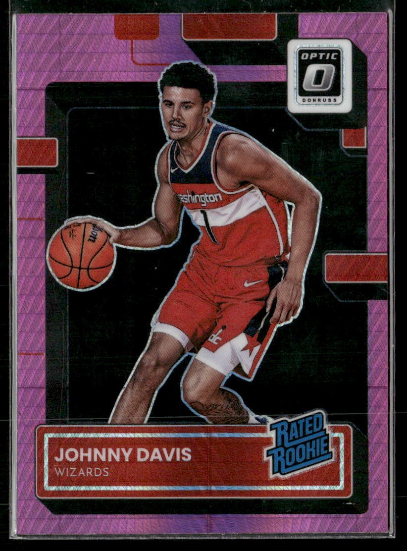 2022-23 Donruss Optic #206 Johnny Davis Hyper Pink