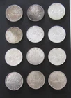 Canada 80% Silver Dollars Lot Of 12 1960-66 AU We Combine Shipping!!