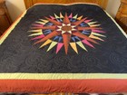 Queen  Size  Machine Pieced And quilted  Patchwork Quilt C-20 — photo 1