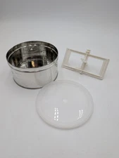 Vintage Salton Ice Cream Machine Model IC-4- Paddle, Pan, Lid