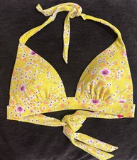 Victoria's Secret Women's Yellow Bikini-and-tankini Only Top Size Small