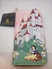 Cartera Disney Blancanieves Castillo Bosque Amigos Loungefly Cremallera Alrededor Nueva