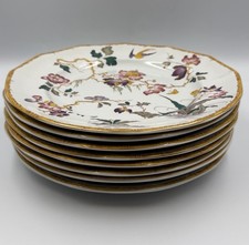 Wedgwood Georgetown Devon Rose 8 Dinner Plates 10”