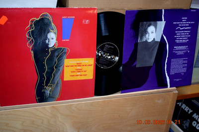 JANET JACKSON: CONTROL GERMAN 1st PRESS 1986  A&M 395106-1 + OIS SYNTH POP NMINT