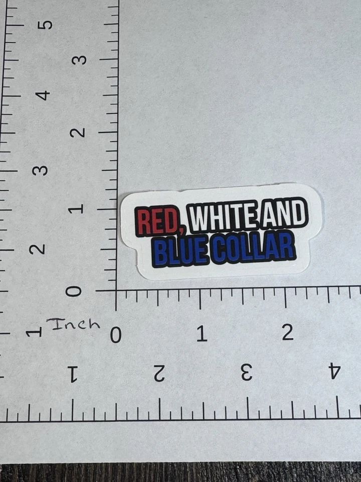 "Pegatina patriótica - Color rojo, blanco y azul - Calcomanía 2""" Foto 2 de 2