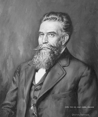 Portrait of German Physicist Wilhelm Konrad Roentgen a pioneer in - Old Photo