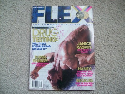 *vtg Joe Weider's FLEX 8/1987 BODYBUILDING ARNOLD Fitness LEE HANEY Beckles CORY