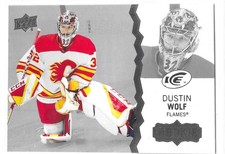 2023/24 UD Ice Dustin Wolf Calgary Flames RC