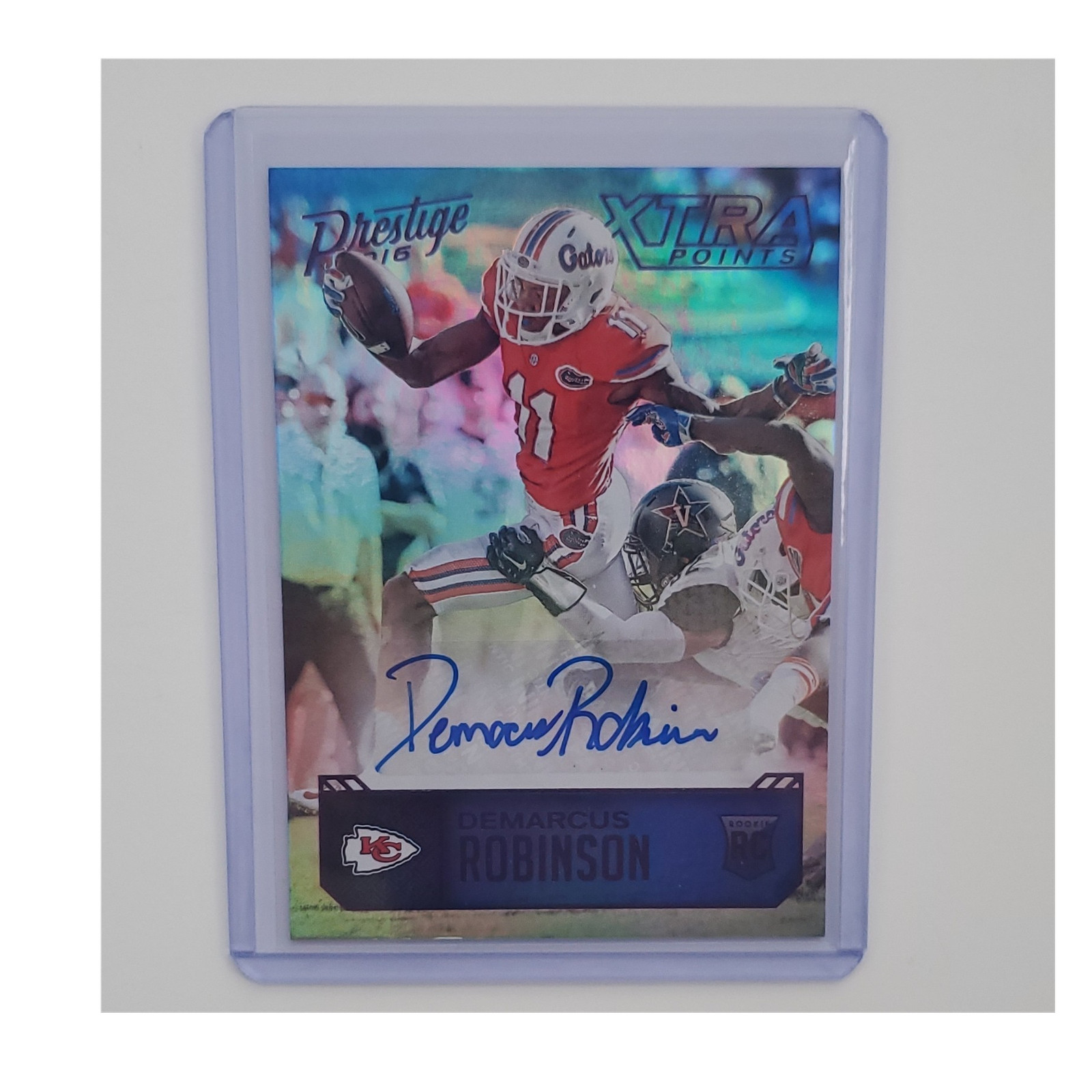 Demarcus Robinson Panini Prestige Rookie Signatures #DR Xtra Points Purple