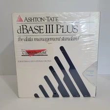Vintage SEALED NEW Ashton-Tate DBase III Plus - Campus Program