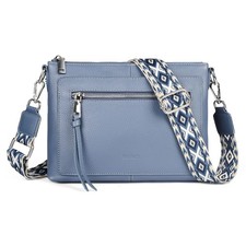 Genuine Leather Crossbody Bags for Women, Small Soft Leather Shoulder Bag, Wo...