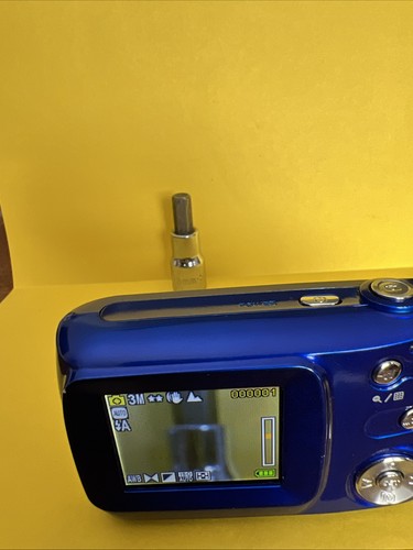 Vivitar ViviCam F126 Blue Digital Camera W/Digital Zoom + Flash. Tested Works - Afbeelding 15 van 19