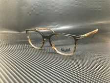 PERSOL PO3240V 1135 Striped Brown Square Unisex 50 mm Eyeglasses
