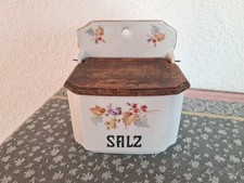 MZ Altrohlau Wandbehälter SALZ Porzellan antik