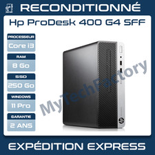 HP ProDesk 400 G4 SFF WIFI-Intel Core i3-6100–Windows 11 Pro–RAM et SSD au choix