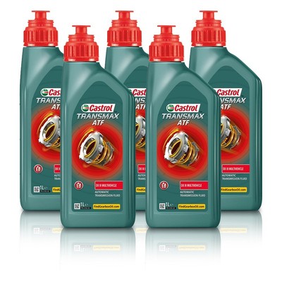 CASTROL 5x 1 L LITER TRANSMAX ATF DX III MULTIVEHICLE GETRIEBE-ÖL SERVO 439