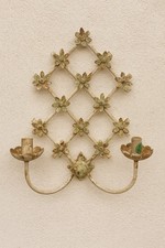 Clayre&Eef Wandlampe, Beige, Shabby Chic, Dekoration, Landhausstil