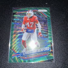 2025 Panini Prizm #262 Christian Benford Green Wave Buffalo Bills (636)
