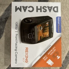 REXING V1 FHD 1080P DASH CAM WITH 170° WIDE ANGLE, G-SENSOR. 32GB CARD INCLUDED