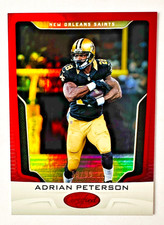 2017 Panini Certified Adrian Peterson RED FOIL Card SP #/99 Saints Star!