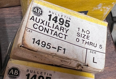 Allen Bradley 1495-F1 Auxiliary Contact 1495F1 Series L, Size 0-5 1Z-1994-Y11